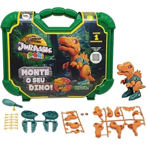 Maleta Monte Seu Dino Jurassic Montar Dinossauro Brinquedo Starhouse