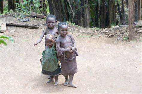 Ugandan Girl Carries Jerry Can On A Dirt Path Editorial Photo Image