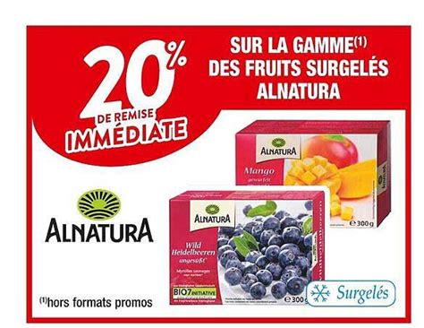 Promo La Gamme Des Fruits Surgelés Alnatura chez Cora iCatalogue fr