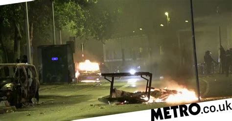 Watch: Vehicles burn in Paris suburb as police attempt to quell riots ...