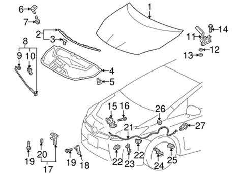 Toyota Prius Body Parts Diagram