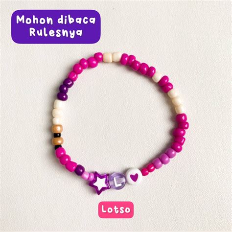 Jual Baca Rules Gelang Manik Toy Story Inspired Bisa Custom Inisial