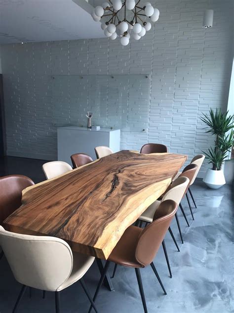 Luxury Dining Live Edge Wooden Slabs Handcrafted Into Unique 120 One