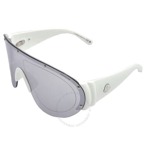 Moncler Rapide Smoke Mirrored Shield Mens Sunglasses Ml0277 21c 00 889214465917 Sunglasses