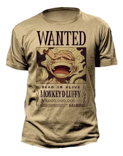 Playera Cartel Wanted Monkey D Luffy One Piece Meses Sin Inter S