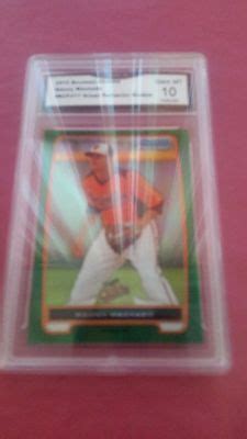 Manny Machado Bowman Chrome Green Refractor Bcp Orioles