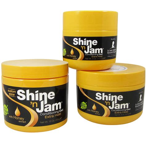 Ampro Shine 'n Jam Conditioning Gel Extra Hold - Hair Crown Beauty Supply