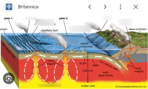 Plate Tectonics Flashcards Diagram Quizlet