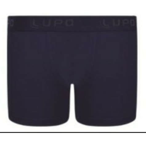 Cueca Boxer Infantil Lupo Kids em Agodão Marinho