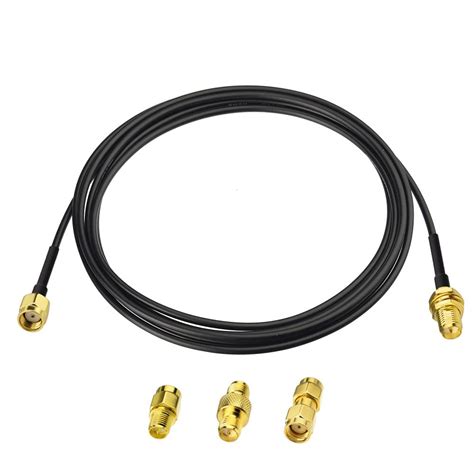 Superbat Wifi Antenna Extension Cable Rp Sma Cable Rp Sma Male To Rp Sma Female Antenna Cable