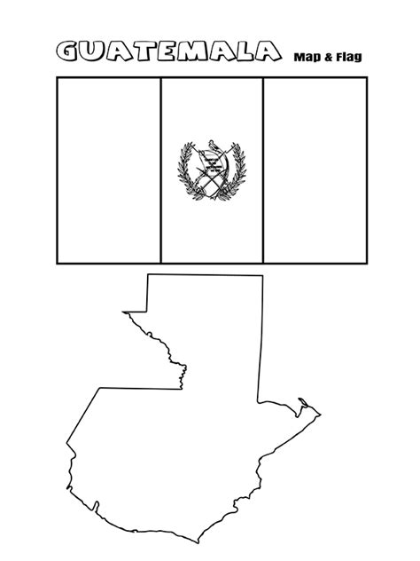 Guatemala Flag Coloring Page Free Printable Coloring Pages – NBKomputer