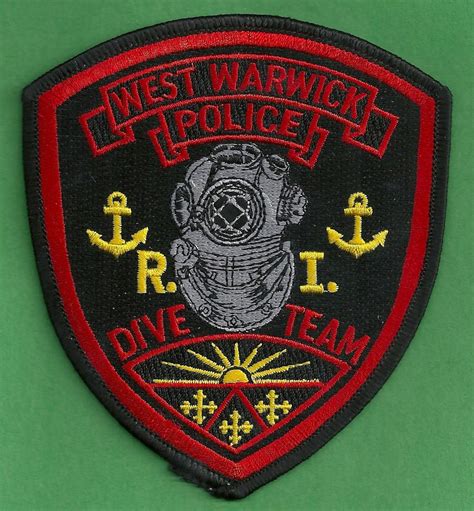 West Warwick Rhode Island Police Dive Team Patch