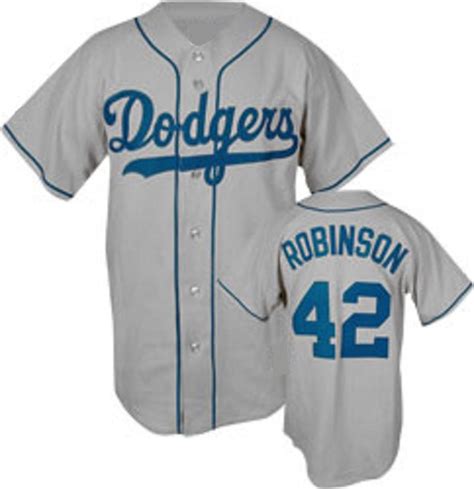 Jackie Robinson Brooklyn Dodgers Gray Jersey – Best Sports Jerseys