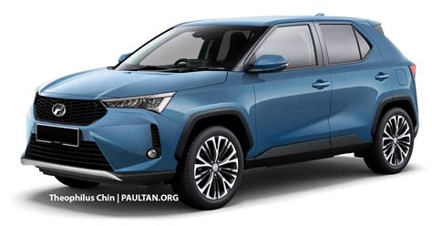 Perodua B-segment crossover render Theo-Proton X50 rival-1 - Paul Tan's ...