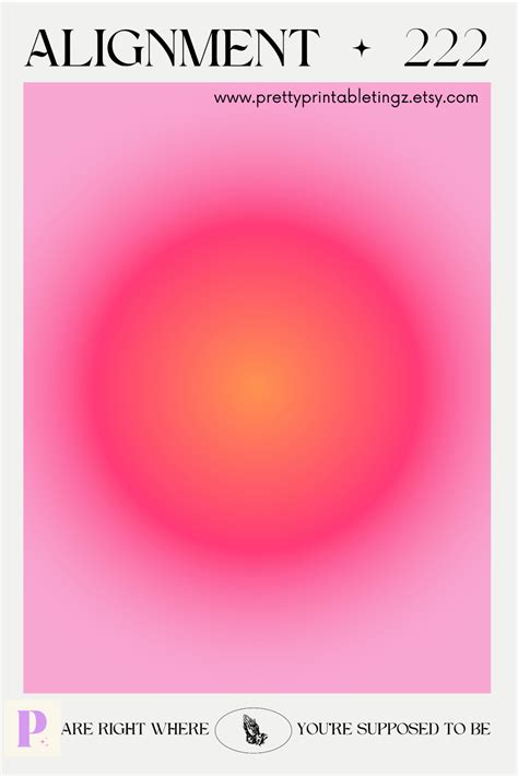 Angel Number Tiktok Room Number Poster Pink Aura Pastel Print