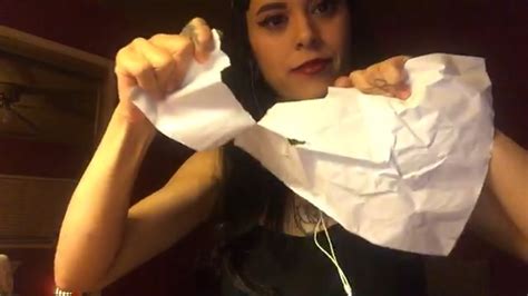 ASMR Paper Ripping Tearing Sounds Close Whispers YouTube