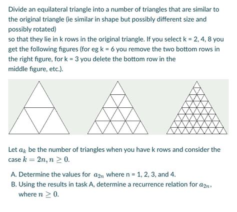 Answered Divide An Equilateral Triangle Into A Bartleby