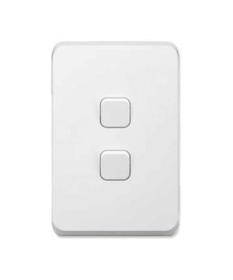 Pdl382c Vw Pdl Iconic Skin Switch 2 Gang Vivid White