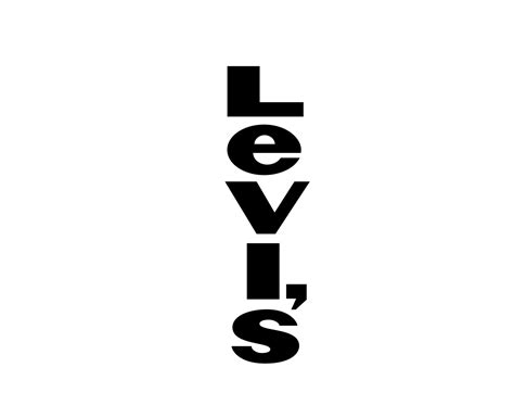 Levis Brand Clothes Logo Name Black Symbol Design Fashion Vector ...