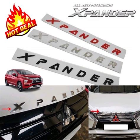 Emblem Mitsubishi Xpander Logo Sticker Bonet Logo Wording Car