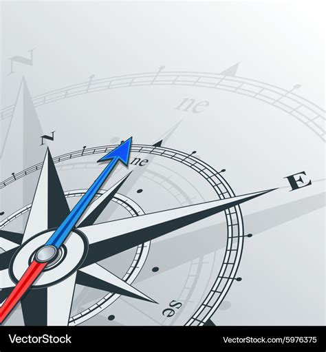 Compass northeast Royalty Free Vector Image - VectorStock