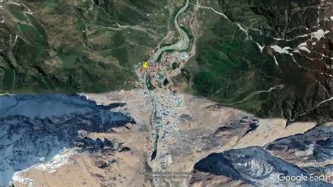 Badrinath Satellite Earth view | Badrinath Temple Aerial View ...