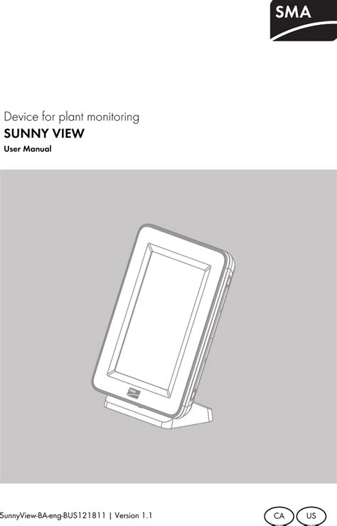 Sma Solar Technology Sunnyview Ultra Low Power B G N Module User