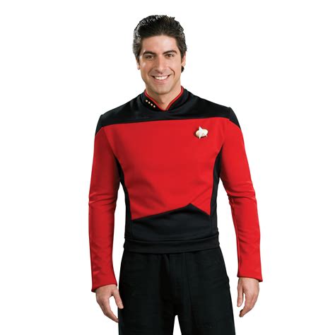 Star Trek TNG Deluxe Red Uniform Shirt-Costume – The Away Mission