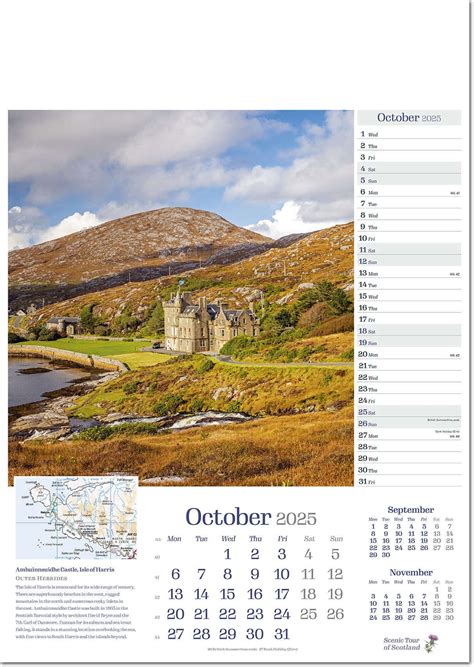 Scenic Tour Of Scotland Calendar 2025 Rose Calendars