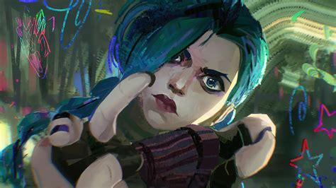 Arcane Jinx Netflix Series Lol Art K Hd Wallpaper Rare Gallery