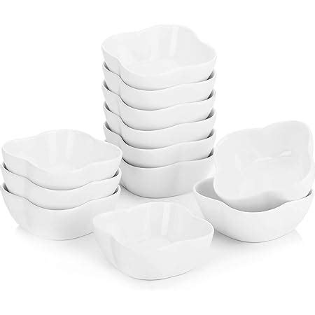 MALACASA Series Ramekin 12 Piece 3 7 7 3cm Ramekins Ivory White