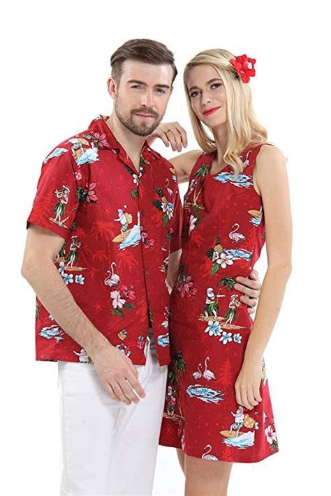 Hawaii Hangover Couple Matching Hawaiian Luau Cruise Christmas Outfit