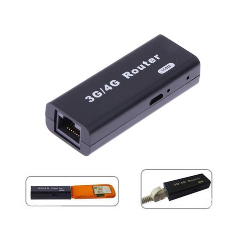 Mini Taşınabilir 3G 4G WiFi Wlan Hotspot WiFi Hotspot 150 Mbps RJ45 USB