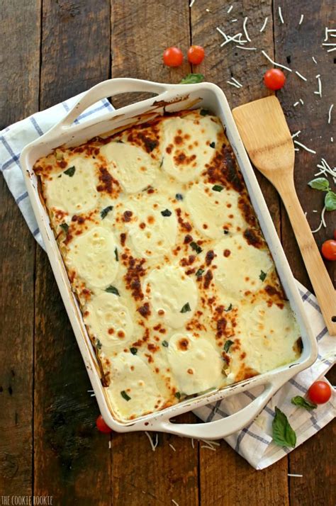 Creamy White Chicken Caprese Lasagna The Cookie Rookie Recipes