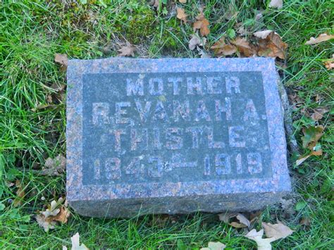 Abigail Revannah Waldref Thistle 1855 1919 Find A Grave Memorial