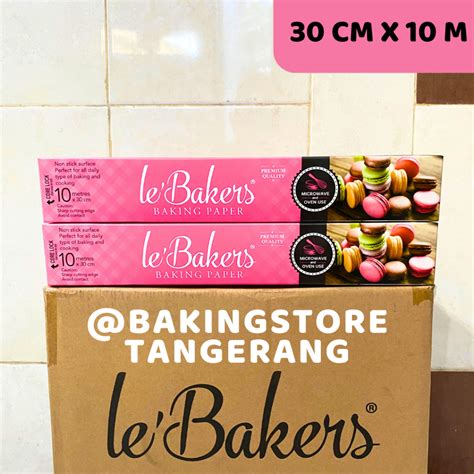 jual le bakers baking paper white  cm   kertas baking roti