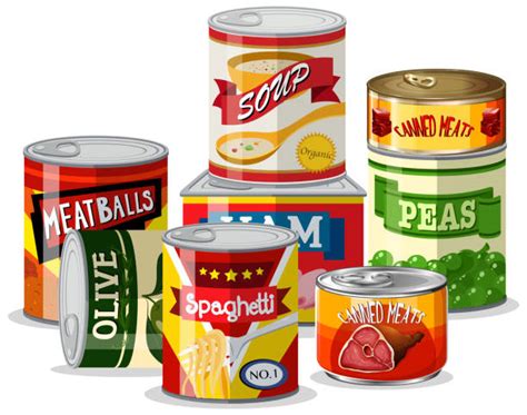 Best Canned Goods Illustrations, Royalty-Free Vector Graphics & Clip ...