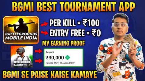 🤑 Bgmi Khel Kar Paise Kaise Kamaye Best Earning App Bgmi Best Tournament App 2023 Youtube