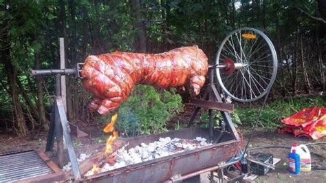 Hog Rotisserie Bbq Recipes Cooking Recipes Pig Roaster Backyard Bbq