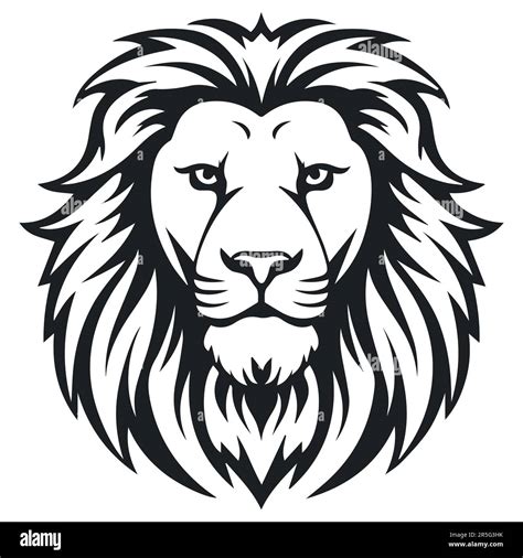 Lion Head Logo Vector Template Illustration Design Stock Vector Image