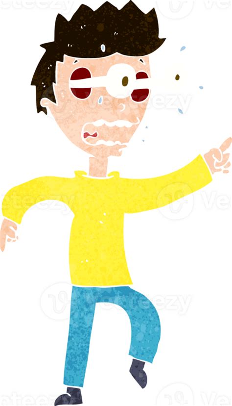 Cartoon Man With Popping Out Eyes 45207044 Png