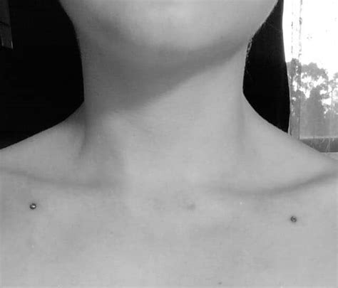 Clavicle Dermal Piercing