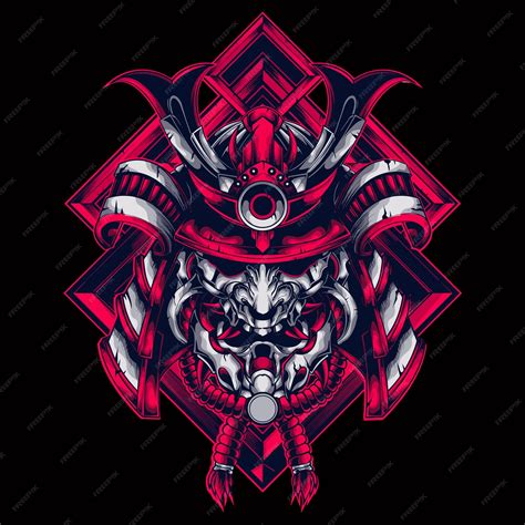 Premium Vector Samurai Head Logo Vector Illustartion