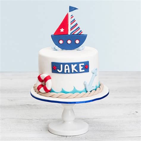 Sails On The Sea Birthday Cake