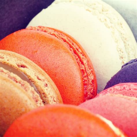 Premium Photo Sweet And Colourful French Macarons Retro Vintage Style