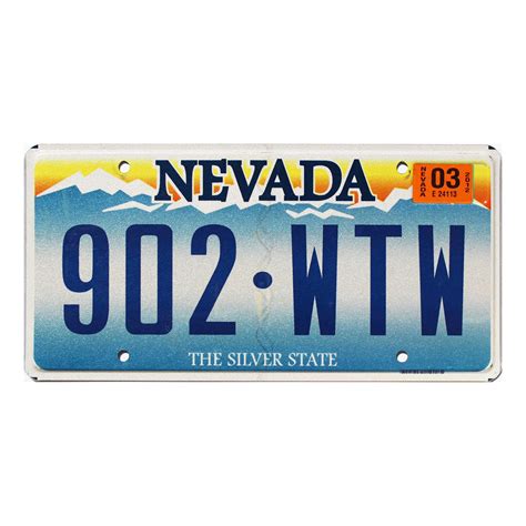 2012 Nevada #902WTW | Collectible NV License Plates