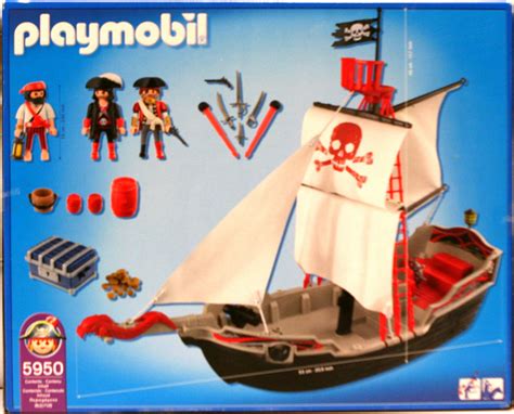 Playmobil Set Usa Skull And Bones Pirate Ship Klickypedia