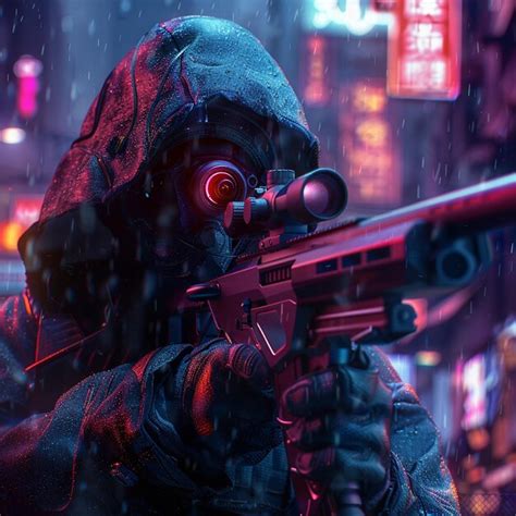 13000 Cyberpunk Sniper Wallpaper Pictures