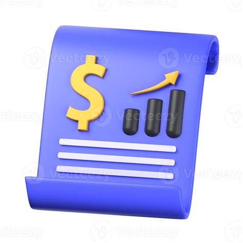 Financial Report 3d Illustration Object 3d Financial Report Of Finance Concept Growth Chart On