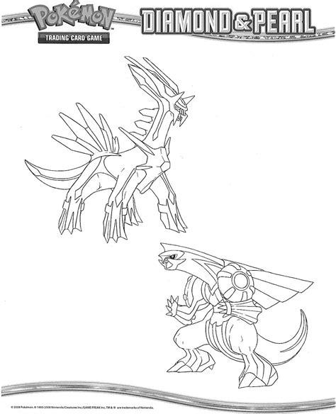 Pokemon Coloring Pages Dialga And Palkia Clip Art Library